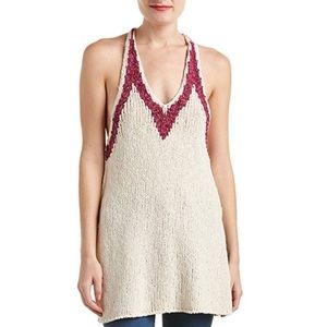 Free People Knit Colorblock Tank Top Sweater